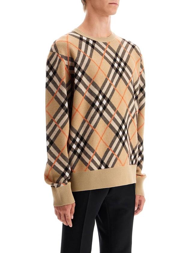 Nova Check Knit Top Brown - BURBERRY - BALAAN 3