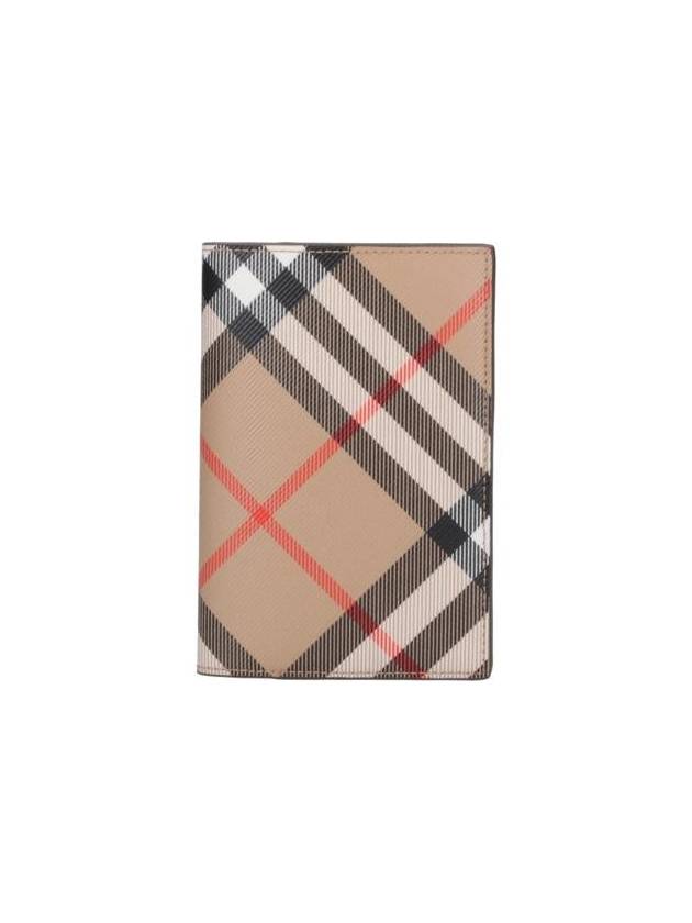 Check Passport Wallet Beige - BURBERRY - BALAAN 2