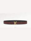 LV Heritage 35MM Reversible Belt Black Bordeaux - LOUIS VUITTON - BALAAN 3