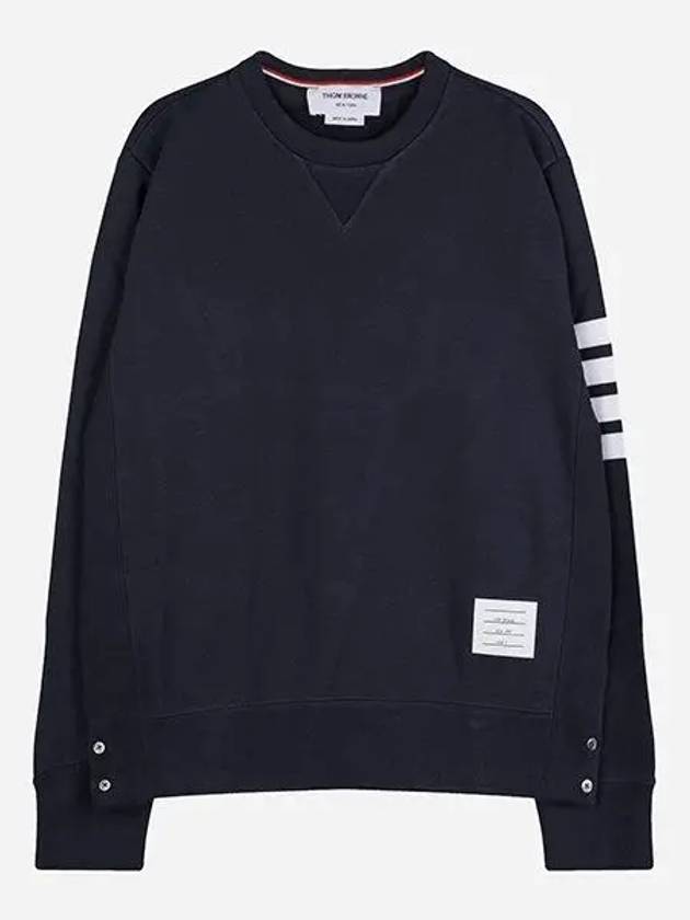 4 Bar Loopback Jersey Sweatshirt Navy - THOM BROWNE - BALAAN 2