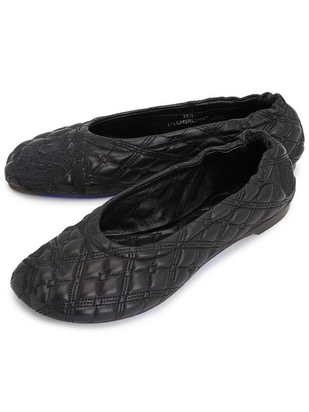 Quilted Leather Ballerinas Black - BURBERRY - BALAAN 2