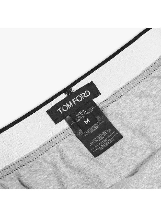 Logo Band Cotton Boxer Briefs Gray - TOM FORD - 4