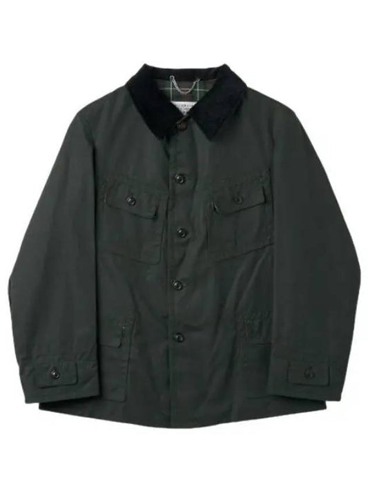 waxed cotton jacket black - MAISON MARGIELA - BALAAN 1