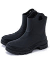 Misty Elastodien Rain Boots Black - MONCLER - BALAAN 3