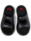 Twins Textile Leather Slide Slipper Black - CAMPER - BALAAN 4