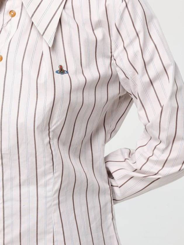 Violin Striped Shirt Beige - VIVIENNE WESTWOOD - BALAAN 6