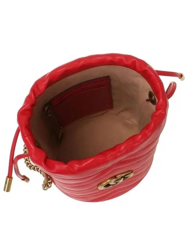 GG Marmont Matelasse Mini Bucket Bag Red - GUCCI - BALAAN 5