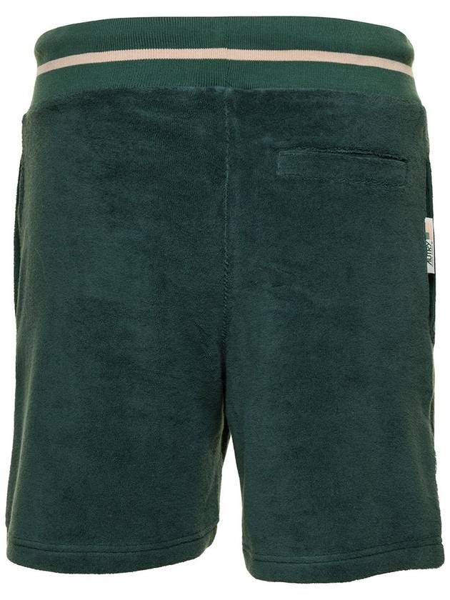 Green Bermuda Shorts With Drawstring And Staple X Logo Detail In Jersey Man - AUTRY - BALAAN 4