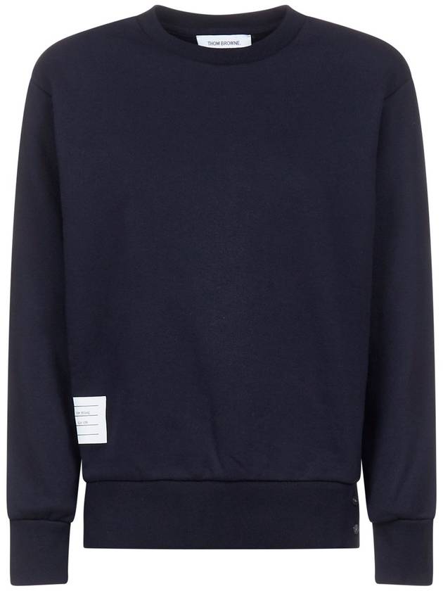 Center Back RWB Stripe Classic Loopback Crewneck Sweatshirt Navy - THOM BROWNE - BALAAN 2