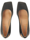 Stitched Leather Square Toe Pumps Black - MAISON MARGIELA - BALAAN 7