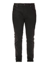 Men's Denim Cotton Skinny Jeans Black - VERSACE - BALAAN 1