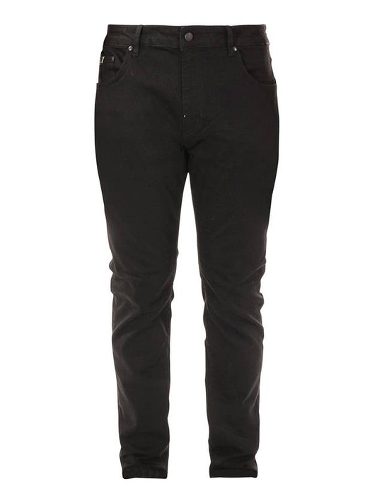 Men's Denim Cotton Skinny Jeans Black - VERSACE - BALAAN 1