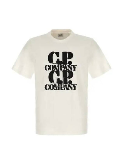 30/1 Jersey Graphic Short Sleeve T-Shirt White - CP COMPANY - BALAAN 2