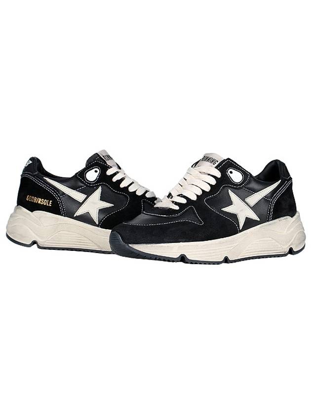 Running Sole Leather Low Top Sneakers Black - GOLDEN GOOSE - BALAAN 2