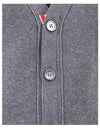 Milano Stitch 4-Bar Cardigan Medium Grey - THOM BROWNE - BALAAN 6