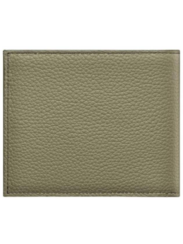 Grain Leather Signature Half Wallet Green - DIOR - BALAAN 3