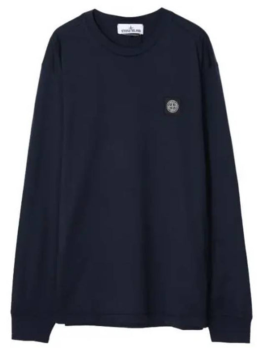 Cotton Jersey Long Sleeve T Shirt Slim Fit Men - STONE ISLAND - BALAAN 1