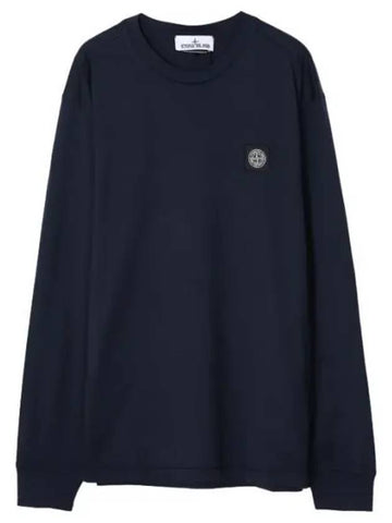 Cotton jersey long sleeve t shirt slim fit - STONE ISLAND - BALAAN 1