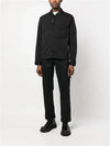 Men's Chrome R Over Shirt Zip Up Jacket Black - CP COMPANY - BALAAN 3