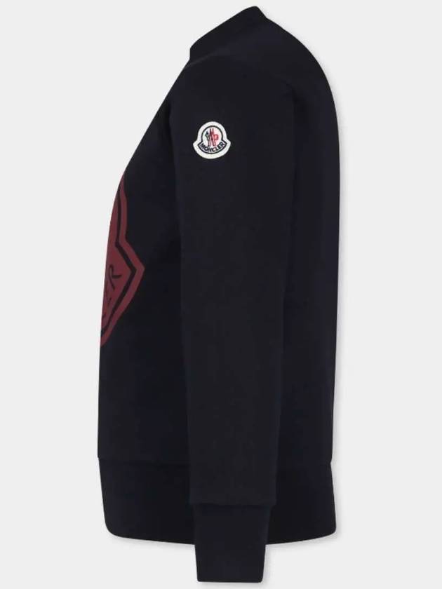 Kids Logo Sweatshirt Navy 8G00022 899PS 778 - MONCLER - BALAAN 4