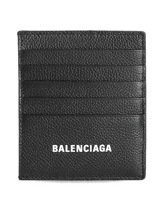 logo vertical card wallet black - BALENCIAGA - BALAAN.