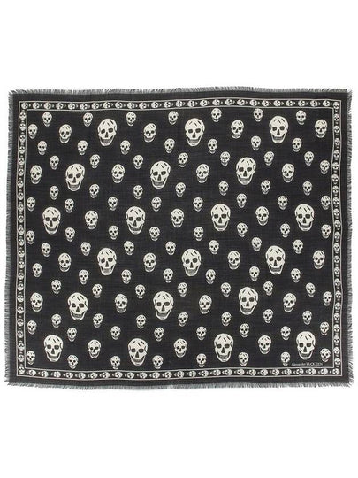 Classic Skull Scarf Black - ALEXANDER MCQUEEN - BALAAN 2