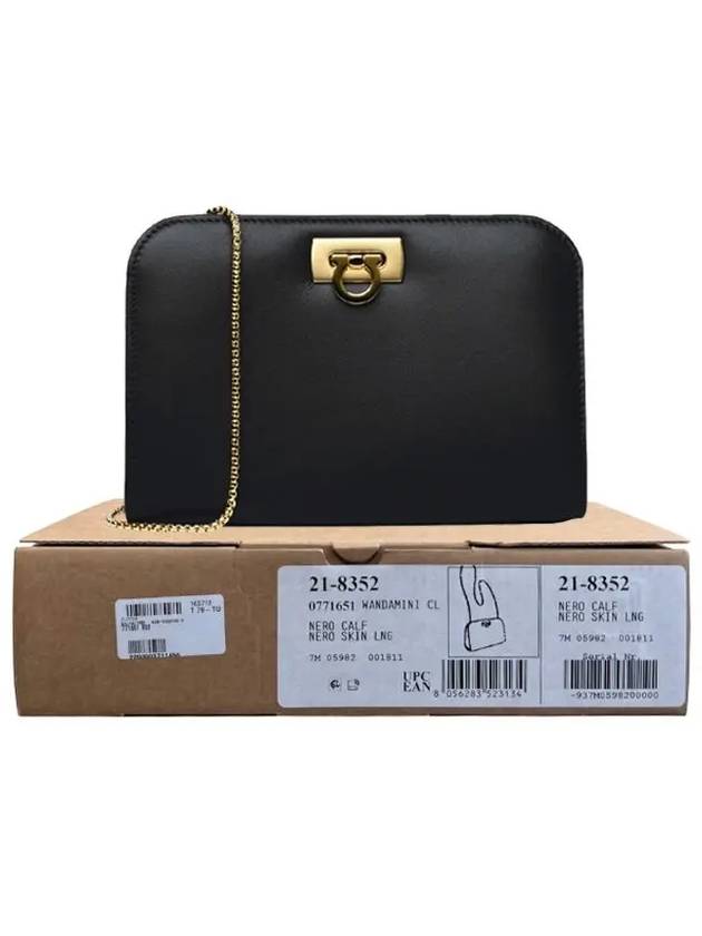 Diana Small Clutch Bag Black - SALVATORE FERRAGAMO - BALAAN 6