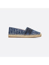 Stonewashed-Effect Cotton Espadrille Shoes Blue - DIOR - BALAAN 3