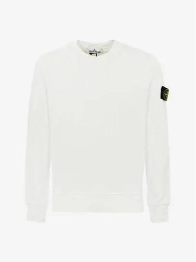 Compass Patch Cotton Sweatshirt White - STONE ISLAND - BALAAN 2