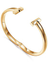 Tiffany T T1 Wide Hinged Bangle 18K Gold 68127092 - TIFFANY & CO. - BALAAN 5