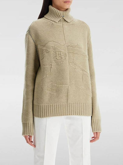 EKD Roll Neck Cashmere Knit Top Hunter - BURBERRY - BALAAN 2