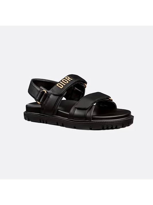 Dioract Strap Lambskin Sandals Black - DIOR - BALAAN 2