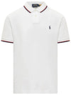 Embroidered Pony Logo Slim Fit Polo Shirt White - POLO RALPH LAUREN - BALAAN 2