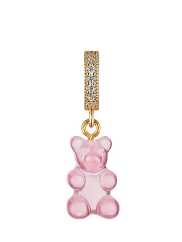 Nostalgia Bear Fave Connector Pendant Gold Bubblegum - CRYSTAL HAZE - BALAAN 1