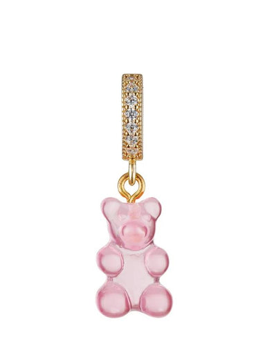 Nostalgia Bear Fave Connector Pendant Gold Bubblegum - CRYSTAL HAZE - BALAAN 1