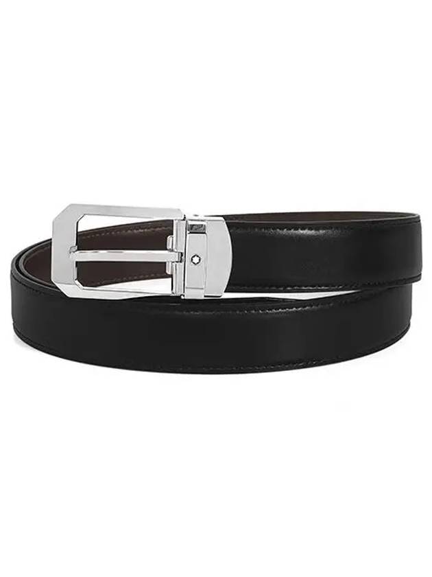 Classic Reversible Leather Belt Brown Black - MONTBLANC - BALAAN 2