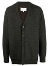 Elbow Patch Cardigan Dark Green - MAISON MARGIELA - BALAAN 2