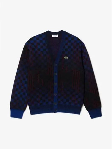 Men s Monogram Jacquard Spring Fall Cardigan AH0819 53N NIN Domestic Product GQ2N23110726393 - LACOSTE - BALAAN 1