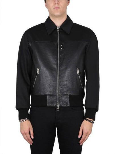 23 fw leather bomber jacket 751991Q5HXS1000 B0040376547 - ALEXANDER MCQUEEN - BALAAN 2