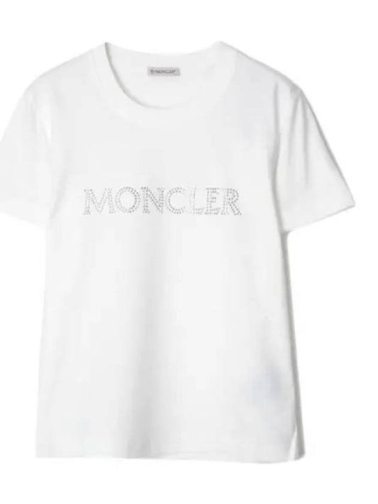 Logo Short Sleeve T Shirt Women s Tee - MONCLER - BALAAN 1