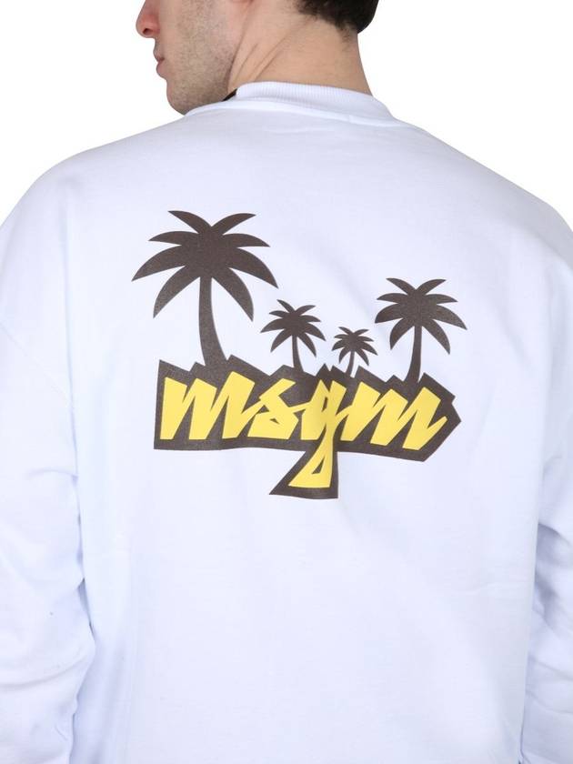 23 ss Crew Neck Sweatshirt WITH Logo 3440MM19223700001 B0040207359 - MSGM - BALAAN 5