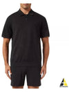 Goris Pl. Pacific Lin Linen Polo Shirt Black - THEORY - BALAAN 2