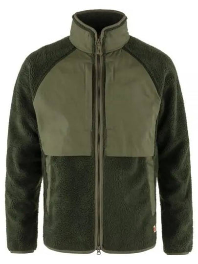 Men's Vardag Pile Jacket Deep Forest Laurel Green - FJALL RAVEN - BALAAN 2