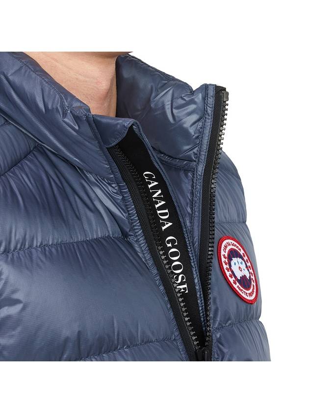 Crofton Logo Patch Padding Vest Ozone Blue - CANADA GOOSE - BALAAN 9