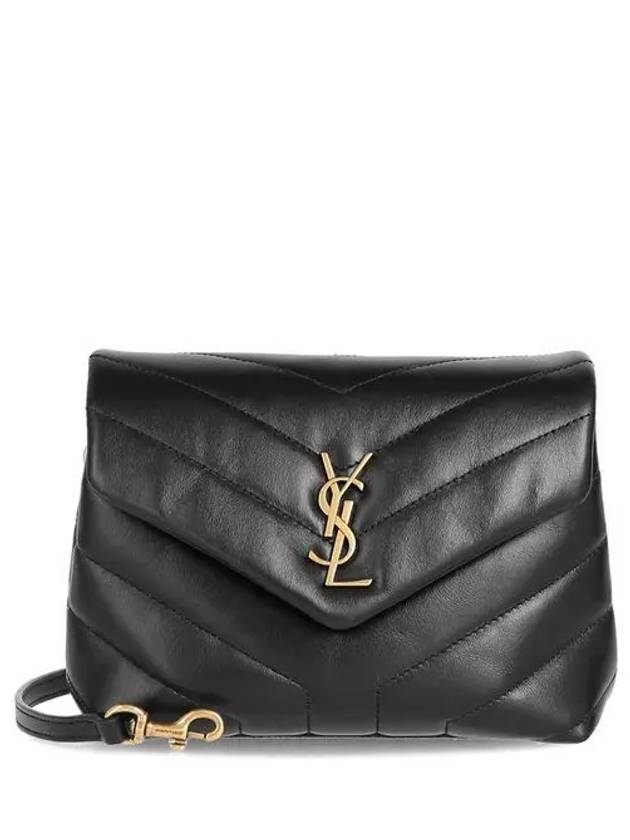 Loulou Toy Matelasse Shoulder Bag Black - SAINT LAURENT - BALAAN 2