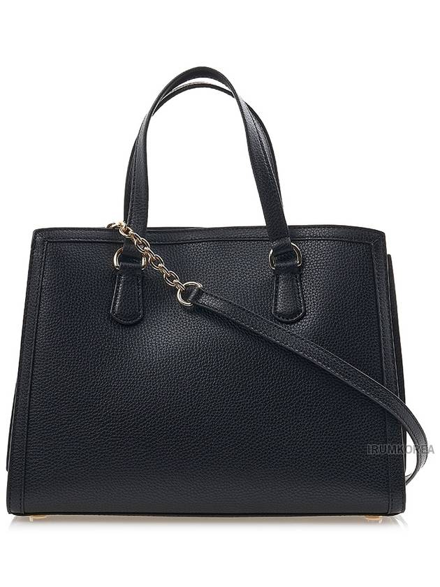 Chantal Medium Pebbled Leather Tote Bag Black - MICHAEL KORS - BALAAN 4