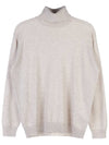 Women's Cashmere Turtleneck Beige - BRUNELLO CUCINELLI - BALAAN 9