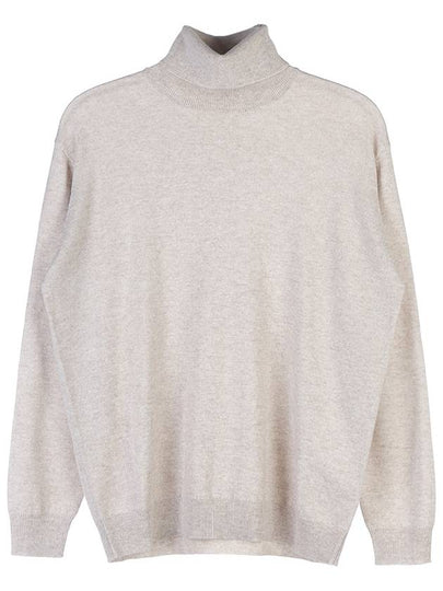 Women's Cashmere Turtleneck Beige - BRUNELLO CUCINELLI - BALAAN 2