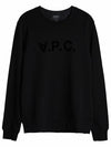 Men's VPC Logo Print Crew Neck Sweatshirt Black - A.P.C. - BALAAN 10