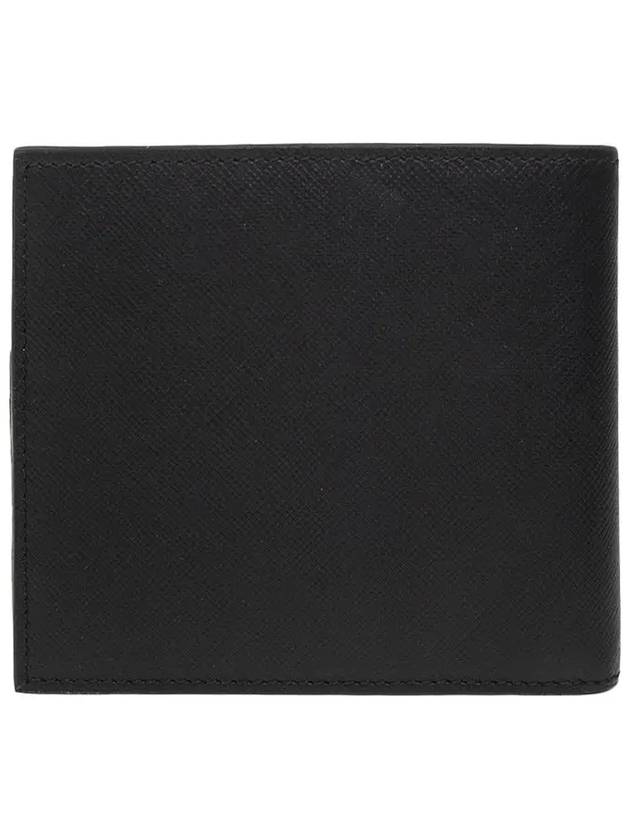 Logo Rainbow Car Print Leather Half Wallet Black - PAUL SMITH - BALAAN 4